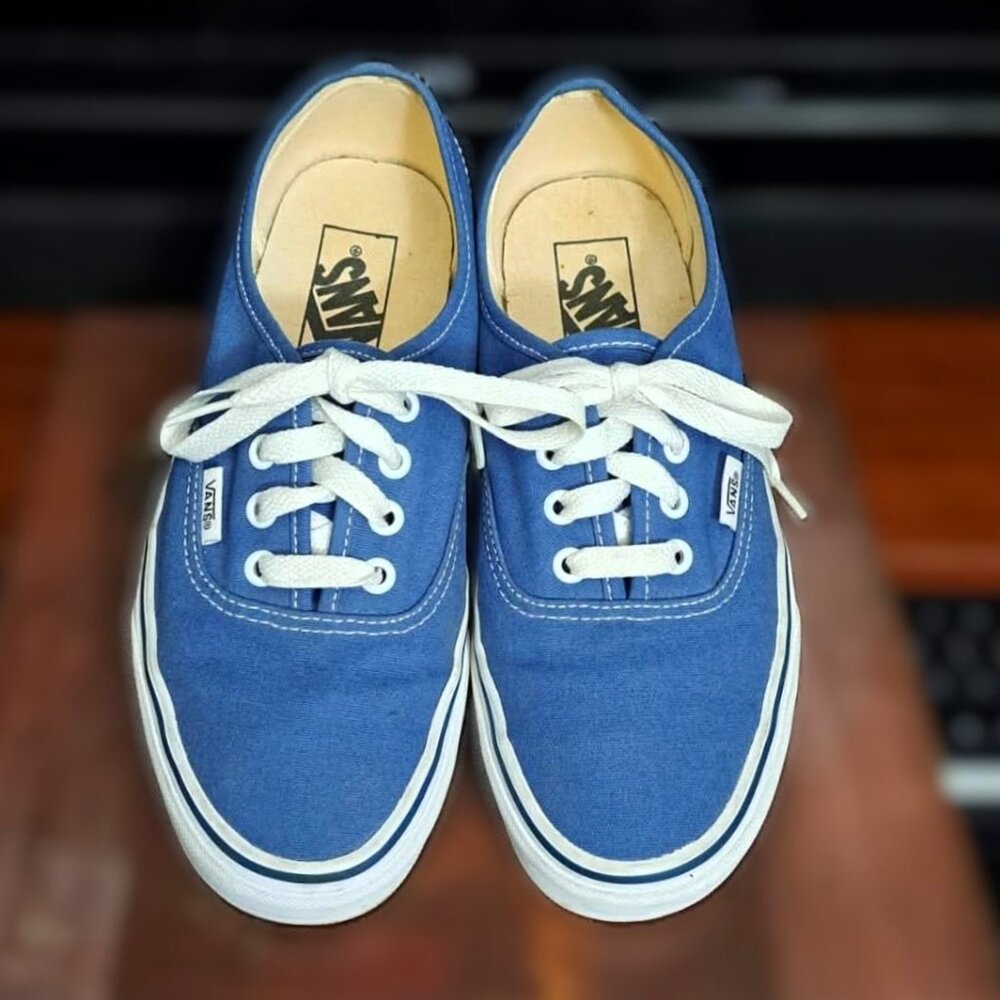 Vans Authentic Canvas Low Top Navy Blue - Excellent Condition Like New